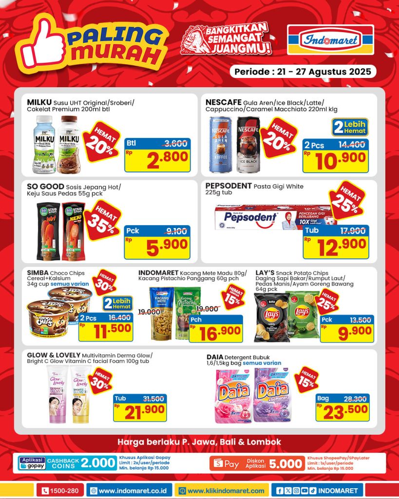 Promo Indomaret Paling Murah 21 – 27 Agustus 2025