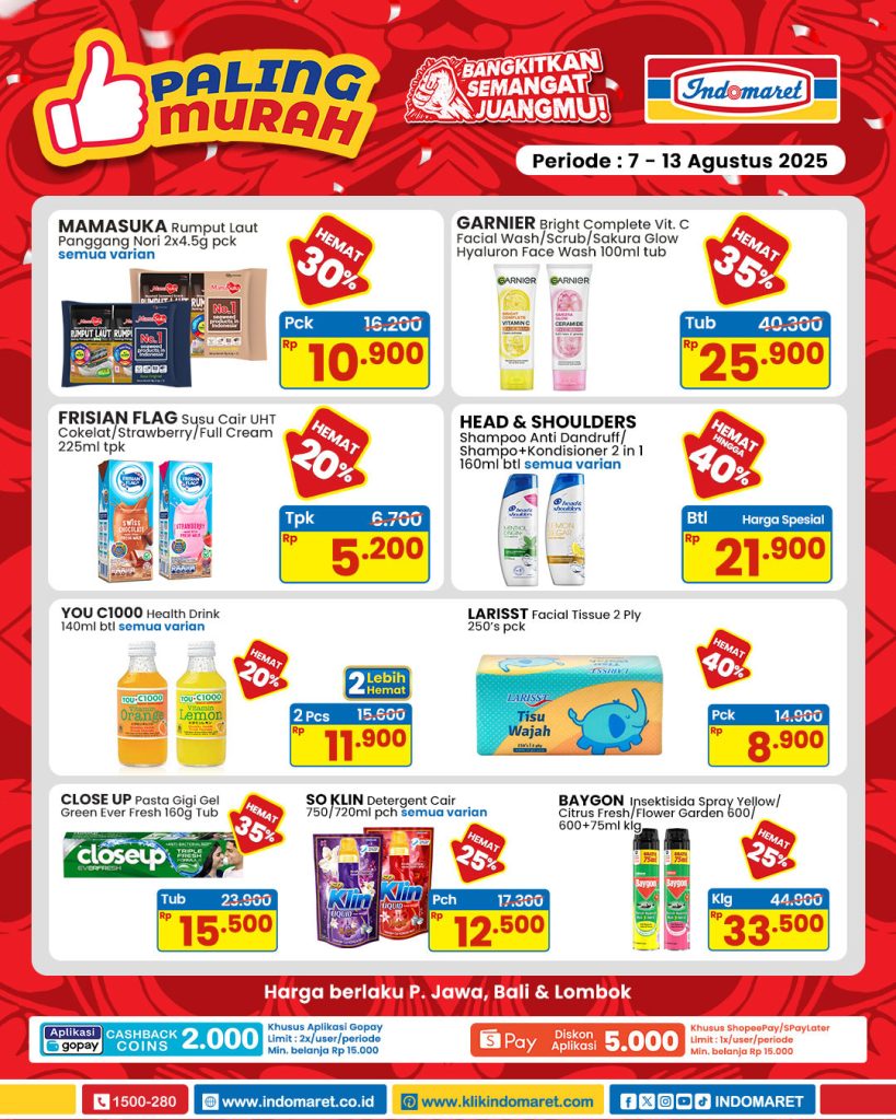 Promo Indomaret Paling Murah 7 – 13 Agustus 2025