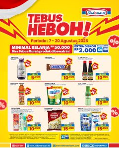 Promo Indomaret Tebus Heboh Periode 7 – 20 Agustus 2025