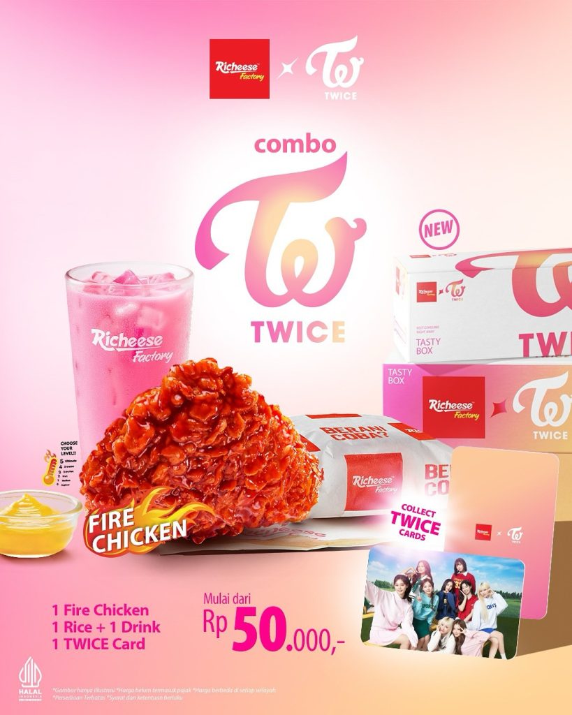 Promo Richeese x TWICE Combo Mulai Dari Rp 50.000