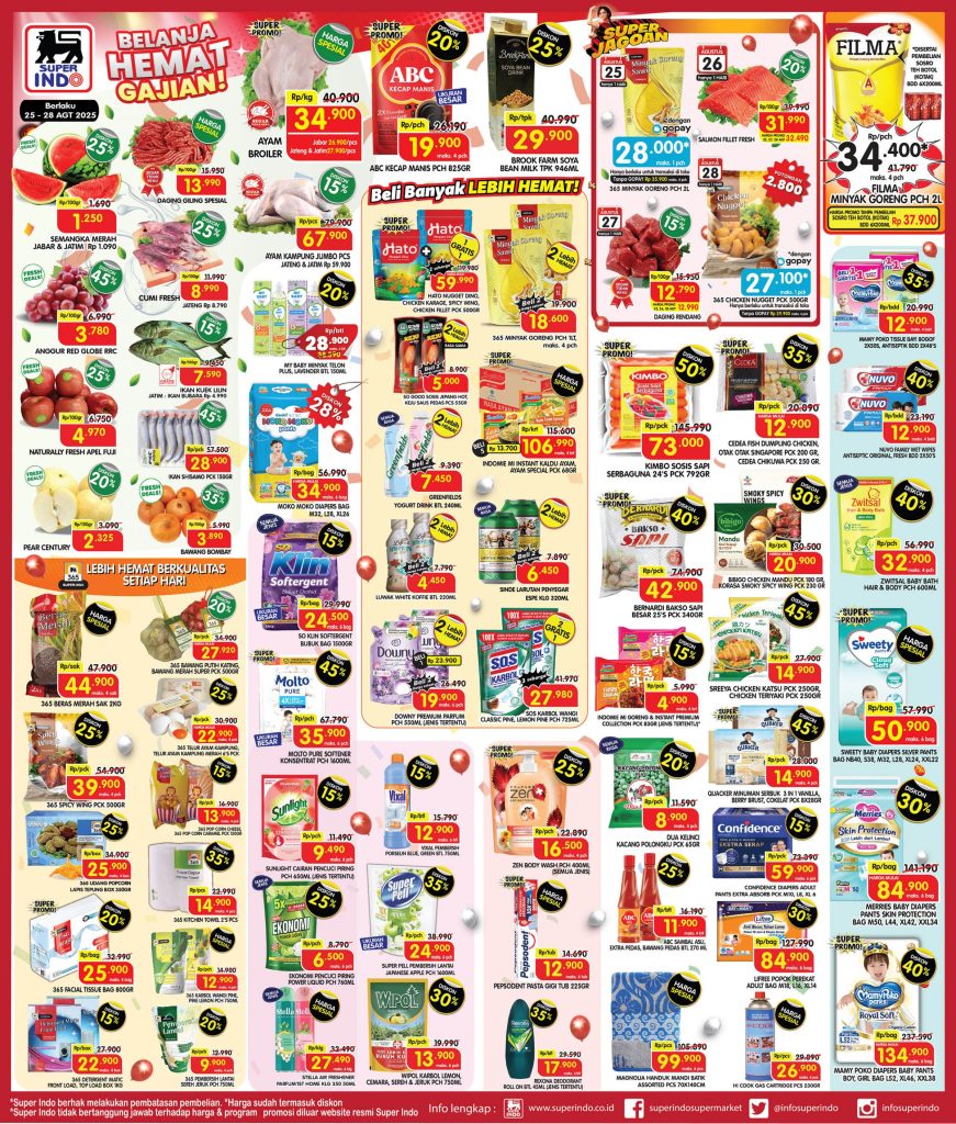 Promo Superindo Periode 25 – 28 Agustus 2025