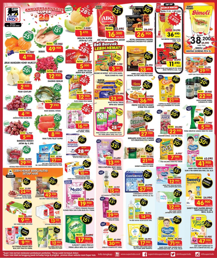 Promo Superindo Periode 4 – 7 Agustus 2025