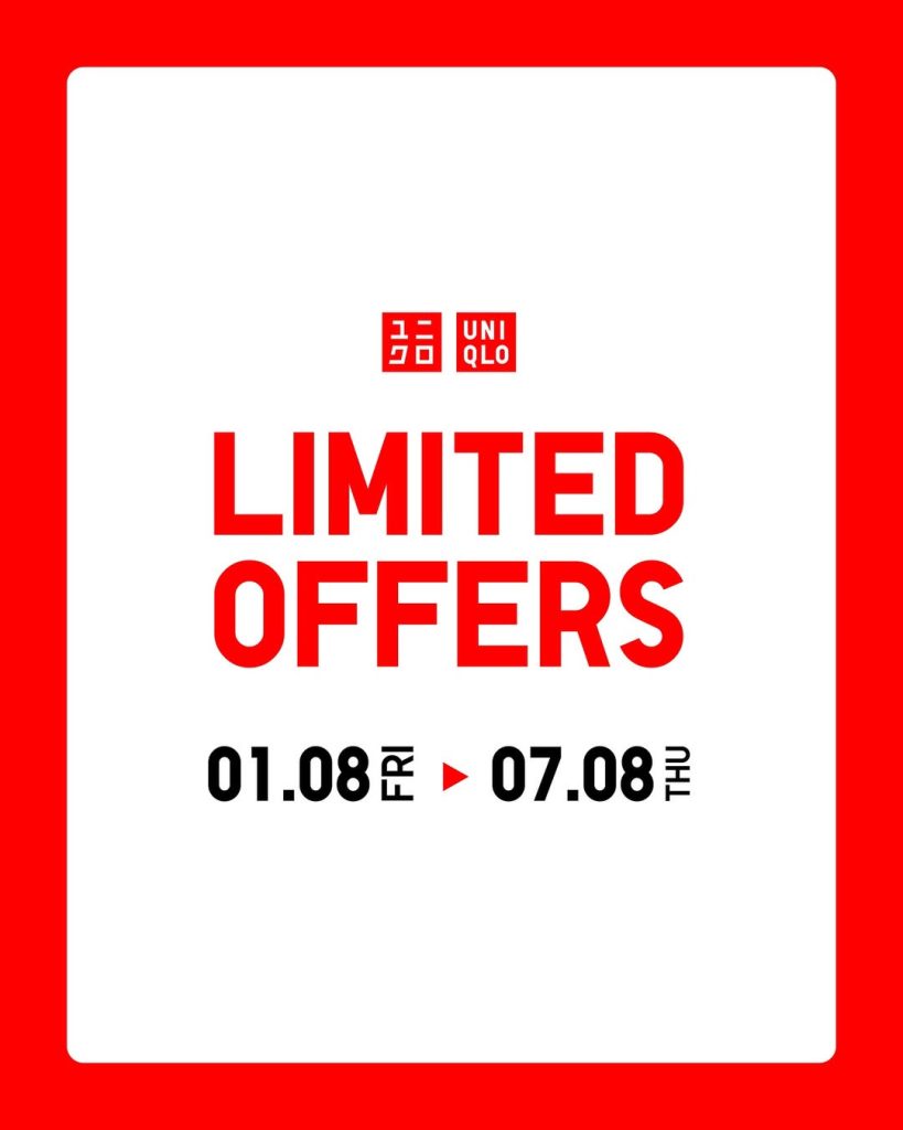 Promo Uniqlo Limited Offers Periode 1 – 7 Agustus 2025