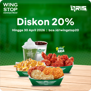 Promo Wingstop Diskon 20% dengan BCA