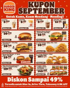 Kupon Burger King September 2025
