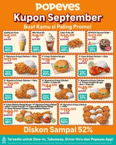 Kupon Promo Popeye’s September 2025