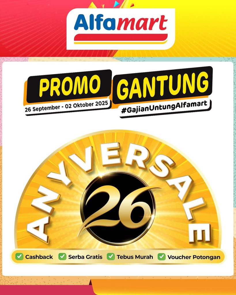 Promo Alfamart Gantung JSM Periode 26 September – 2 Oktober 2025