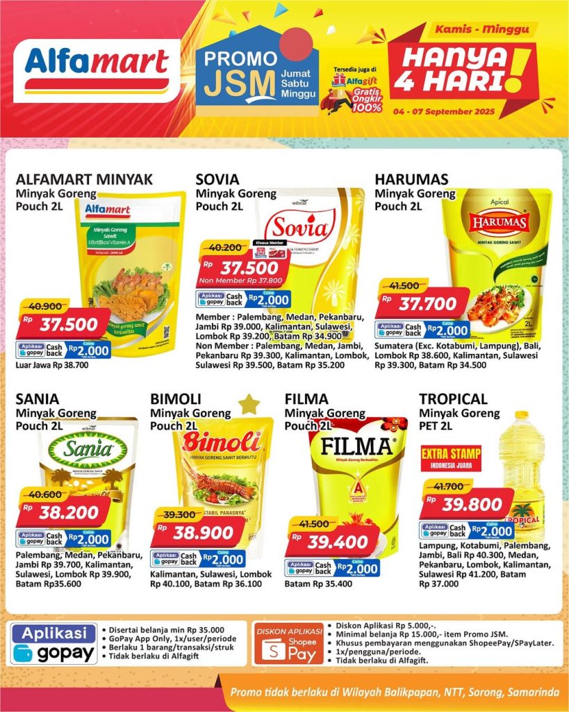 Promo Alfamart JSM Weekend Periode 4 – 7 September 2025