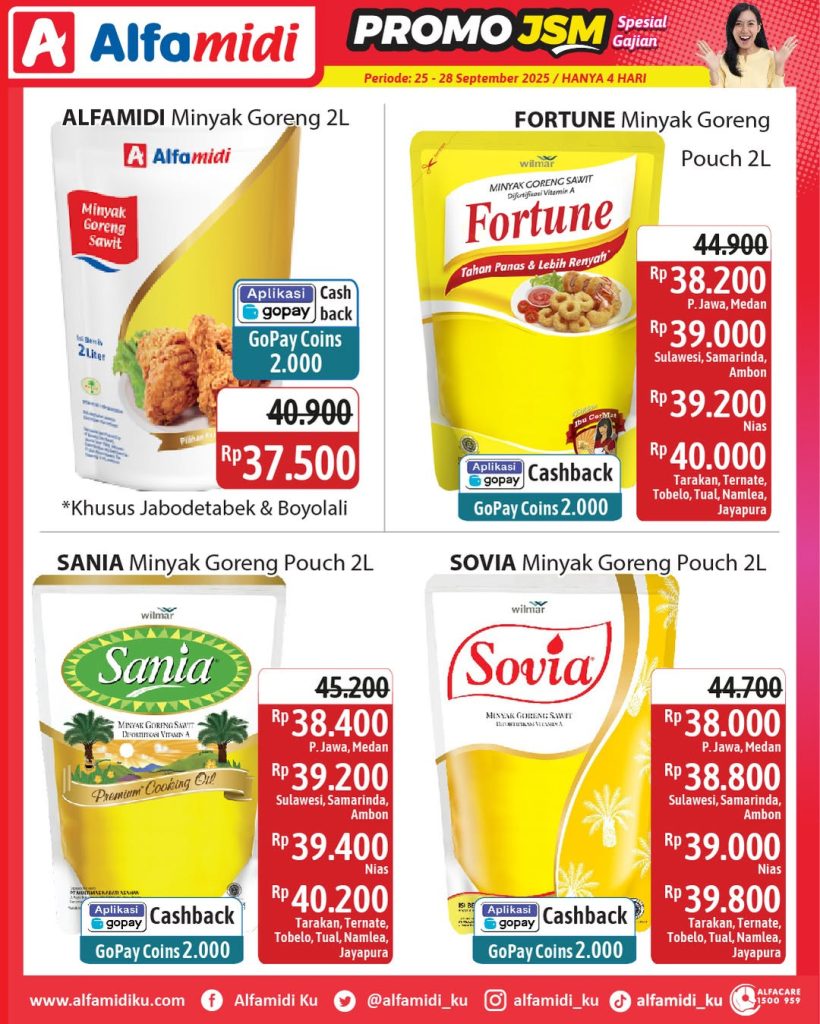 Promo Alfamidi JSM Periode 25 September – 1 Oktober 2025
