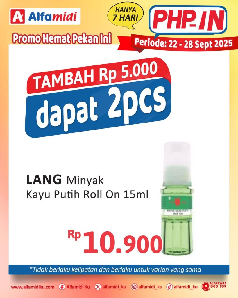 Promo Alfamidi PHPin Periode 22 – 28 September 2025