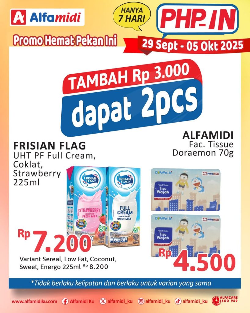 Promo Alfamidi PHPin Periode 29 September – 5 Oktober 2025