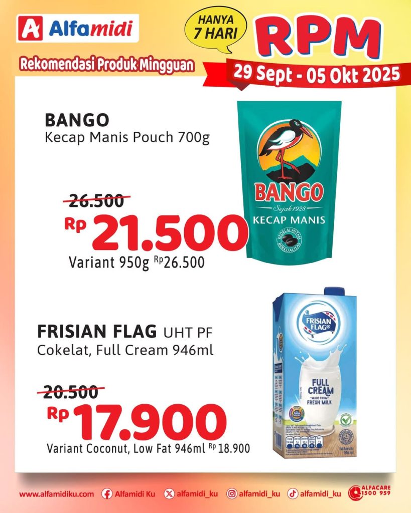 Promo Alfamidi RPM Periode 29 September – 5 Oktober 2025