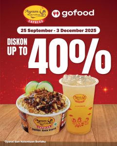 Promo Ayam Keprabon Express Diskon s/d 40% dengan Gofood