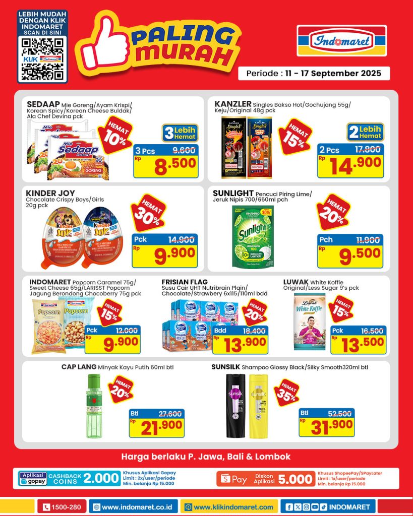 Promo Indomaret Paling Murah 11 – 17 September 2025