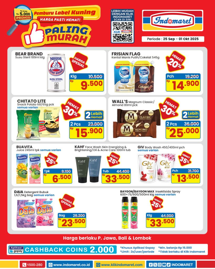 Promo Indomaret Paling Murah 25 September – 1 Oktober 2025