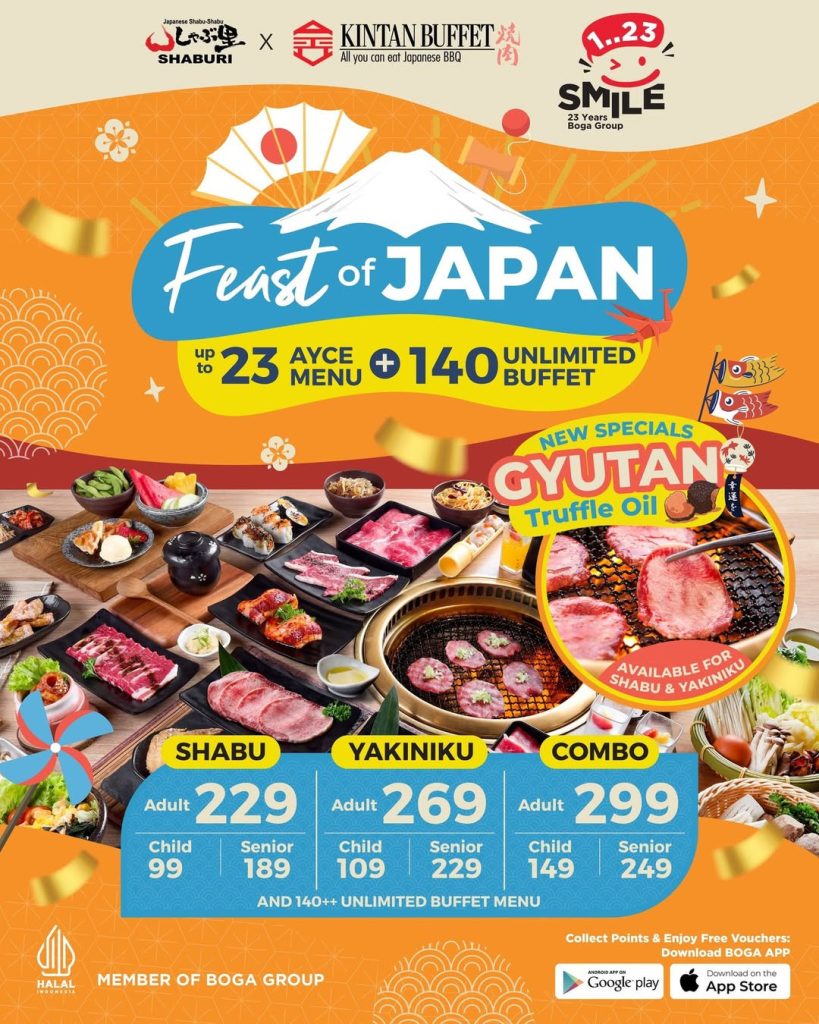 Promo Kintan Buffet & Shaburi AYCE Feast of Japan Rp 229.000