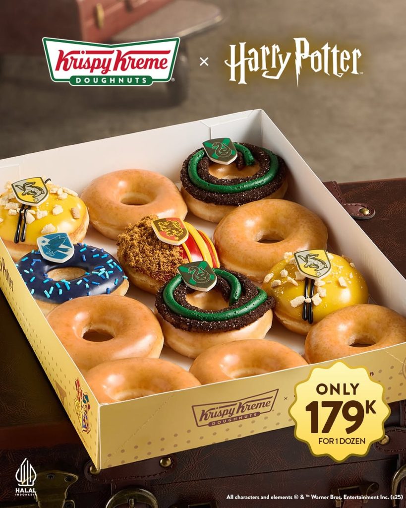 Promo Krispy Kreme x Harry Potter Hanya Rp 179.000/Lusin