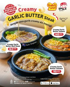 Promo Pepper Garlic Butter Steak Mulai Dari Rp 95.000
