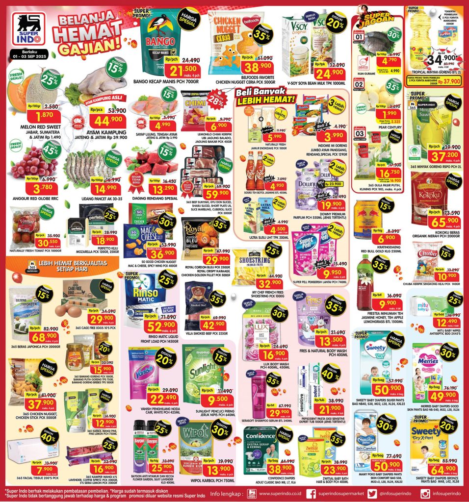 Promo Superindo Periode 1 – 3 September 2025