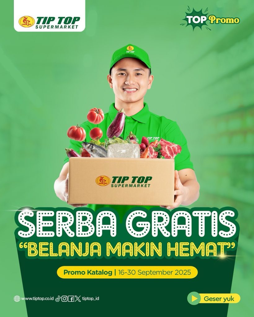 Promo Tip Top Serba Gratis 16 – 30 September 2025
