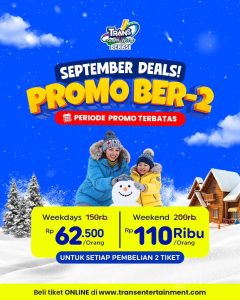 Promo Trans Snow World Bekasi September Deals Promo Ber-2