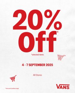 Promo Vans Diskon s/d 20% 4  – 7 September 2025