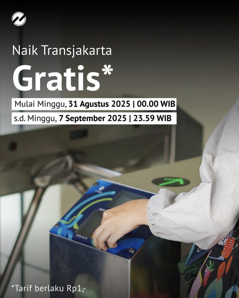 Transjakarta Tarif Rp 1 Per 31 Agustus – 7 September 2025