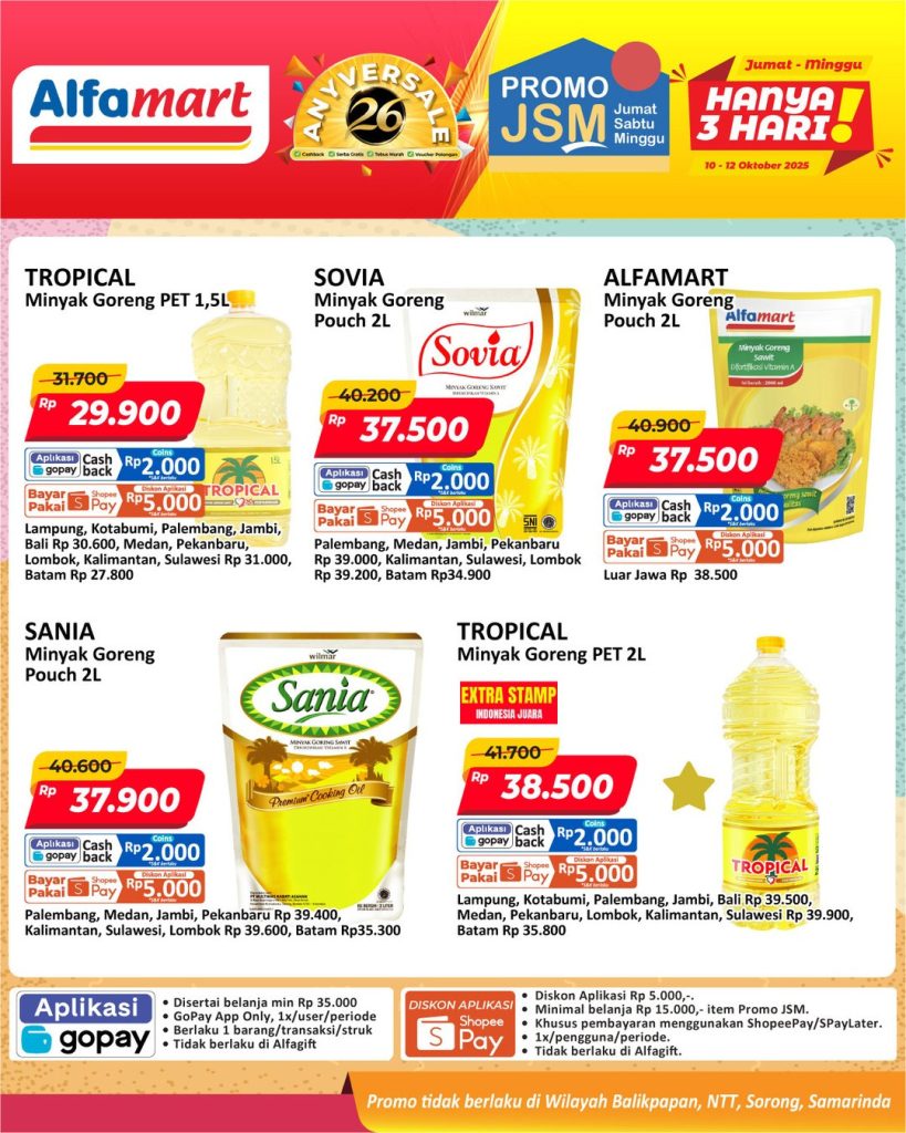 Promo Alfamart JSM Periode 10 – 12 Oktober 2025