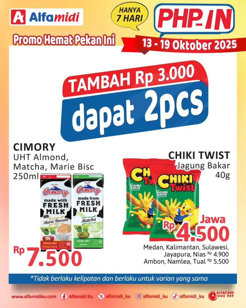 Promo Alfamidi PHPin Periode 13 – 19 Oktober 2025