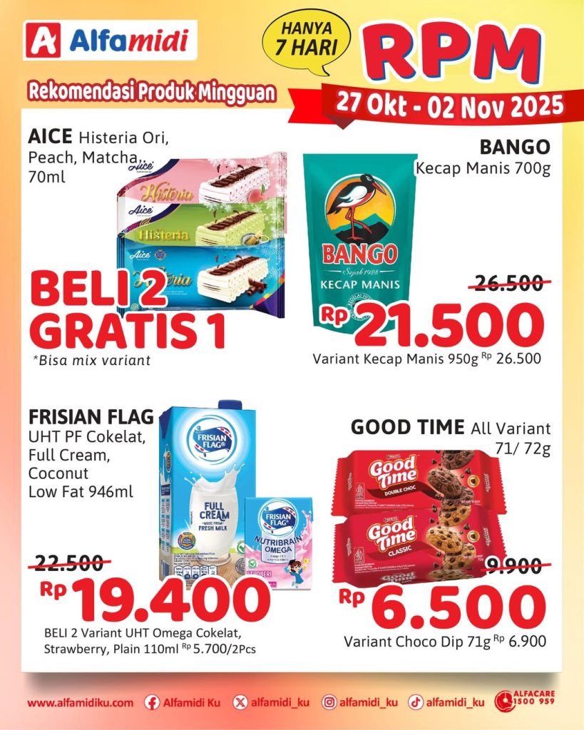 Promo Alfamidi RPM Periode 27 Oktober – 2 November 2025