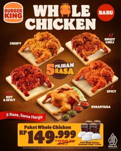 Promo Burger King Whole Chicken Rp 149.999