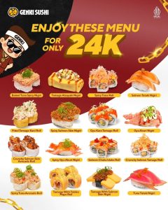 Promo Genki Sushi Hanya Rp 24K/Plate