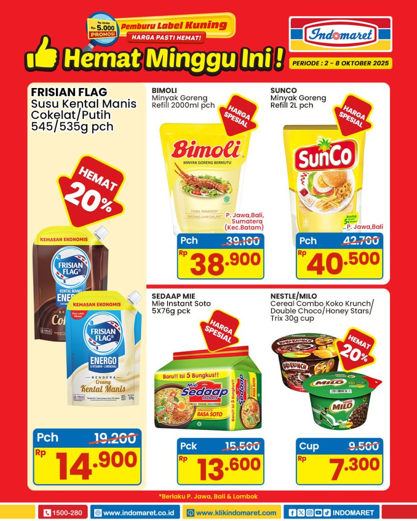 Promo Indomaret Hemat Minggu Ini Periode 2 – 8 Oktober 2025