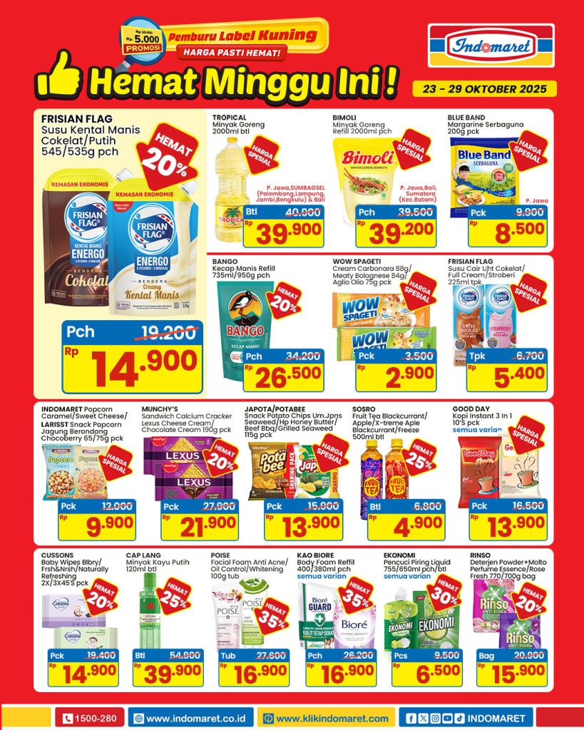 Promo Indomaret Hemat Minggu Ini Periode 23 – 29 Oktober 2025