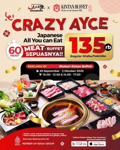 Promo Kintan Buffet & Shaburi Crazy AYCE Rp 135.000