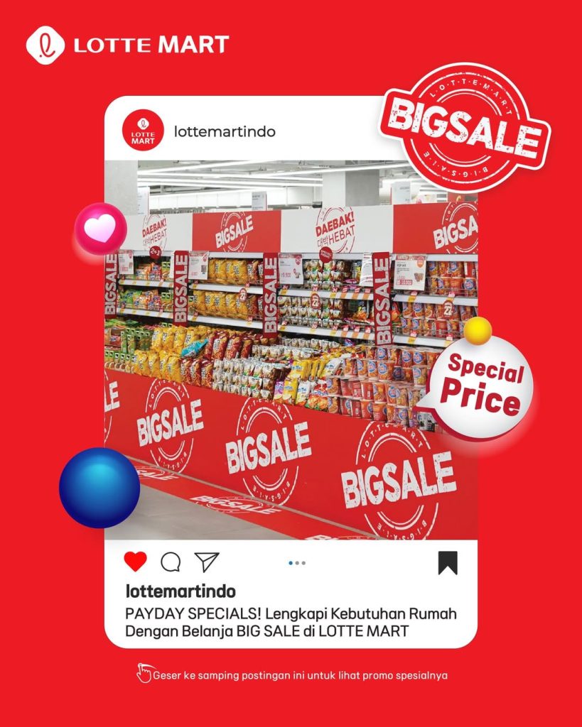 Promo Lottemart Payday Specials Diskon s/d 50% 23 – 26 Oktober 2025