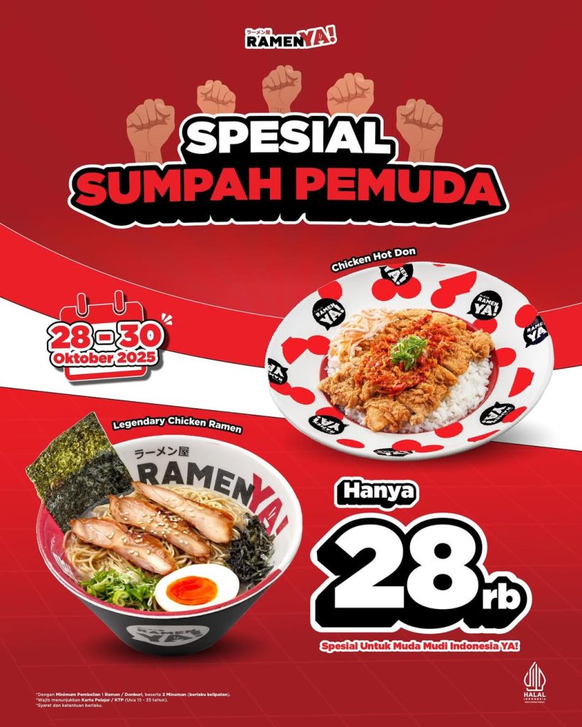 Promo Ramen Ya Spesial Sumpah Pemuda