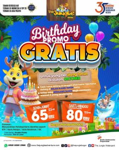 Promo The Jungle Birthday Promo GRATIS Buat Yang Berulang Tahun Oktober 2025