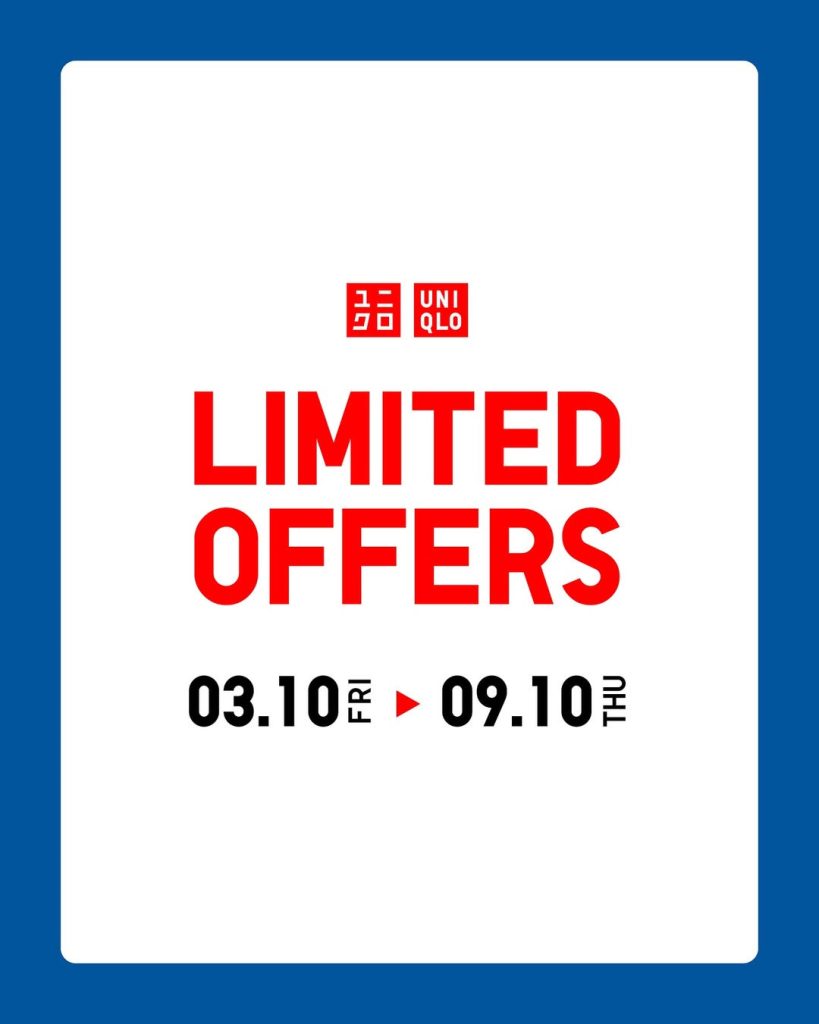 Promo Uniqlo Limited Offers Periode 3 – 9 Oktober 2025