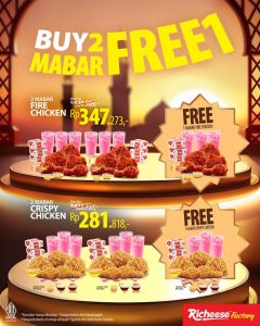 Promo Bukber Ramadan Richeese Factory: Beli 2 Mabar Gratis 1