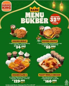 Promo Menu Bukber Burger King: Perut Kenyang, Dompet Tenang