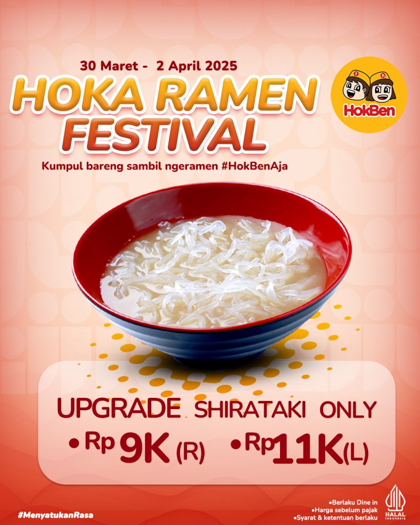 Hoka Ramen Festival HokBen – Promo Ramen Murah Mulai Dari Rp 29 Ribuan