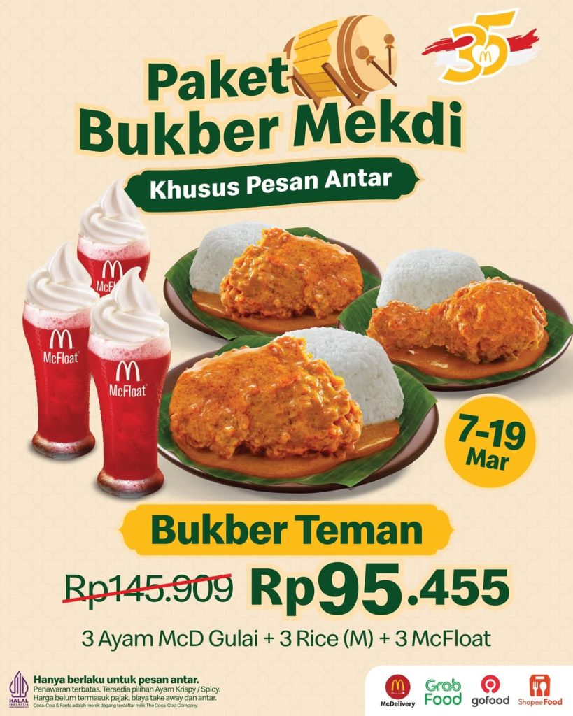 Paket Bukber Mekdi 2026 – Buka Puasa Makin Praktis & Hemat Mulai Rp32.727