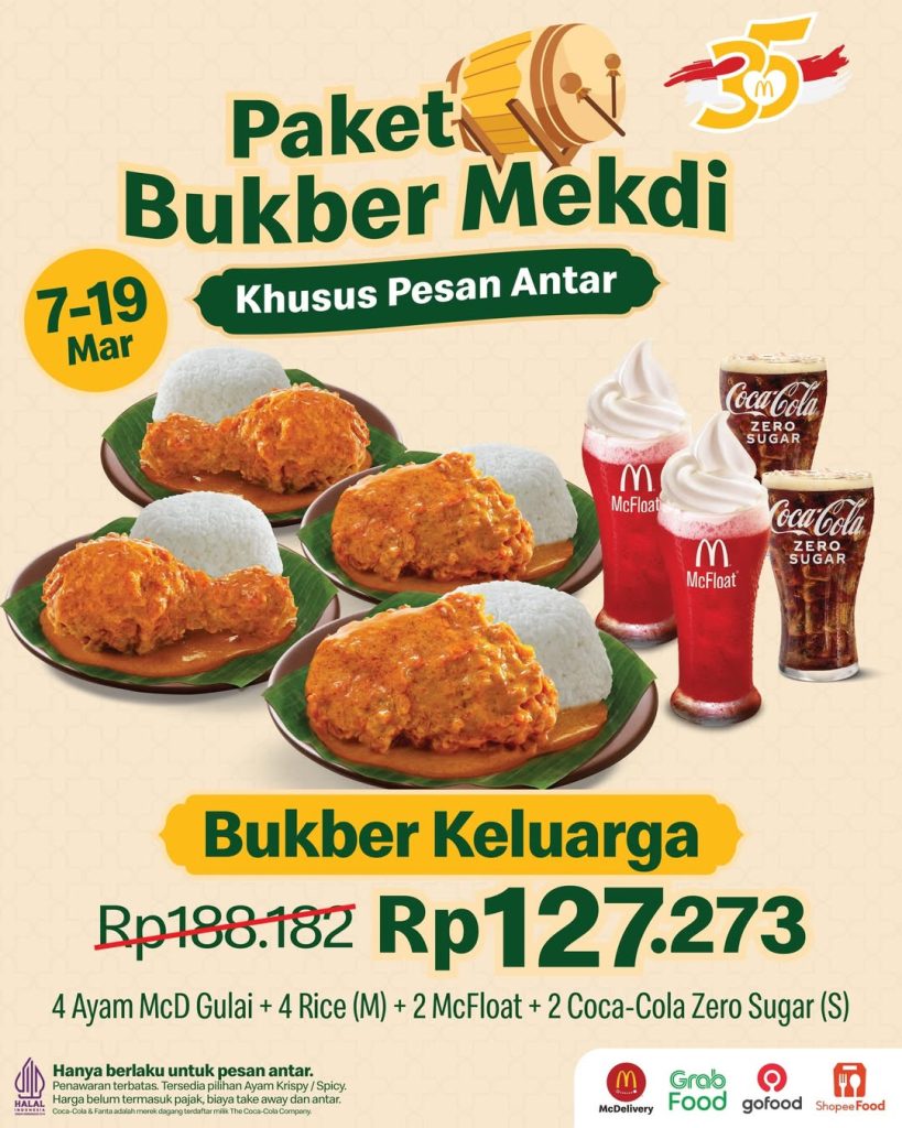 Paket Bukber Mekdi 2026 – Buka Puasa Makin Praktis & Hemat Mulai Rp32.727