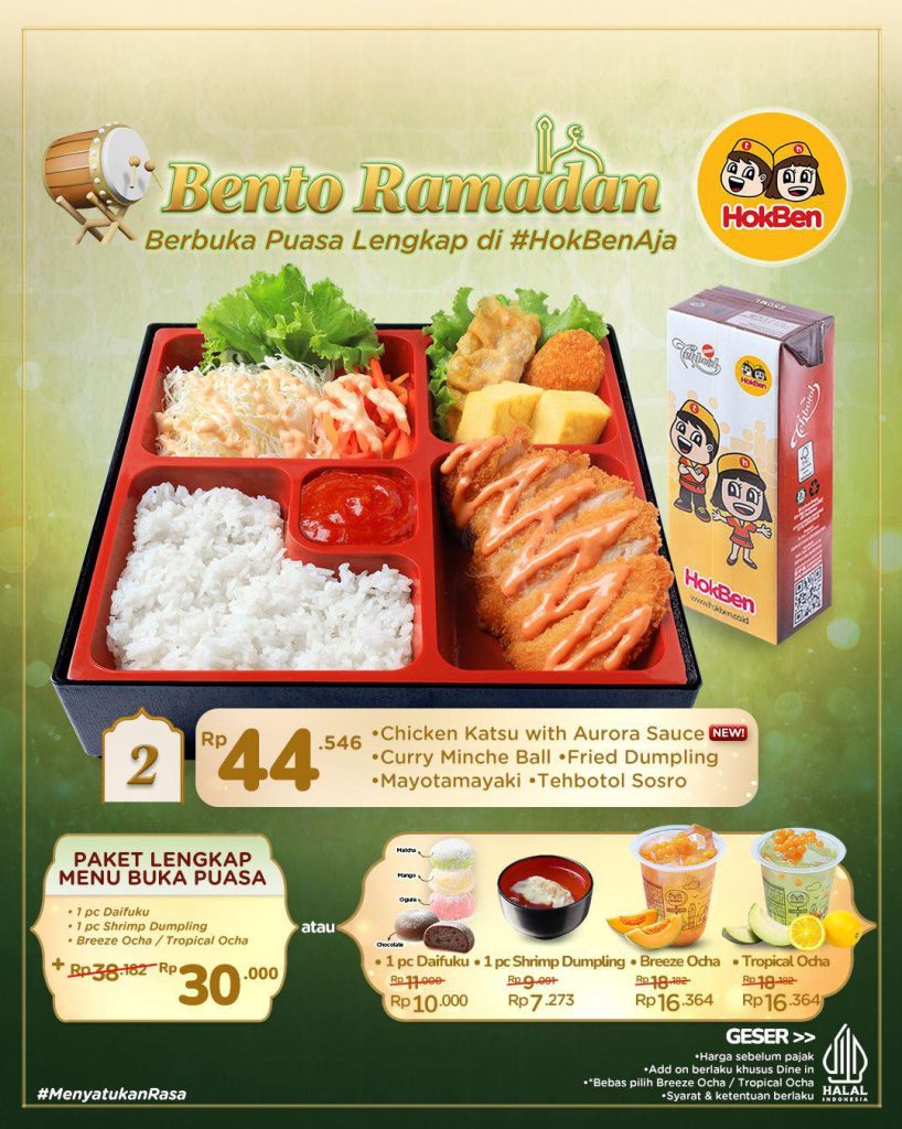 Promo Bento Ramadan HokBen 2026: Nikmati Menu Baru & Paket Lengkap Buka Puasa Hemat Mulai Rp 44rb-an