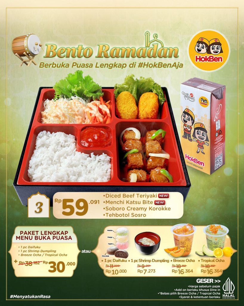 Promo Bento Ramadan HokBen 2026: Nikmati Menu Baru & Paket Lengkap Buka Puasa Hemat Mulai Rp 44rb-an