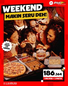 Promo Weekend PHD April 2026: Nikmati Paket 1 Big Box + 2 Pasta Hanya 186 Ribuan
